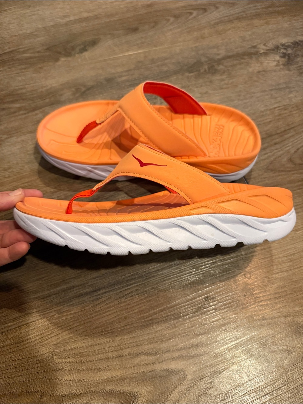 Hoka One One Ora Recovery Sandal Flip Flop Thong Shoes Womens 9 - Picture 3 of 6